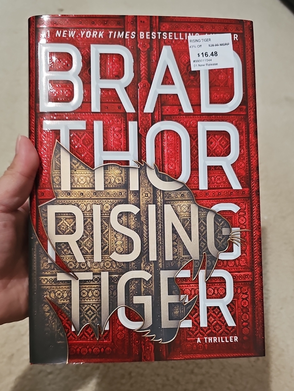 "Rising Tiger" Hardcover Thriller By Brad Thor